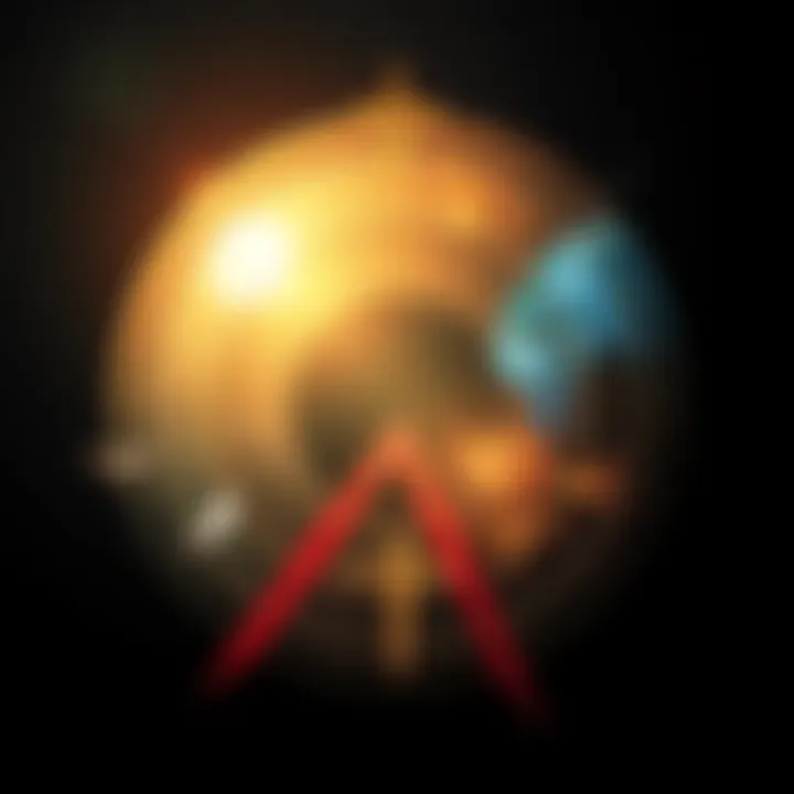 A circle with various symbols representing growth and experiences in life.