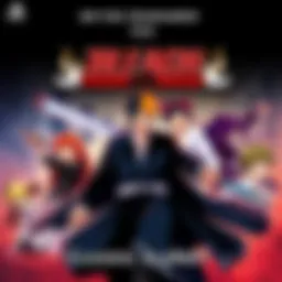 A nostalgic cover of a classic Bleach game featuring characters from the series in action scenes