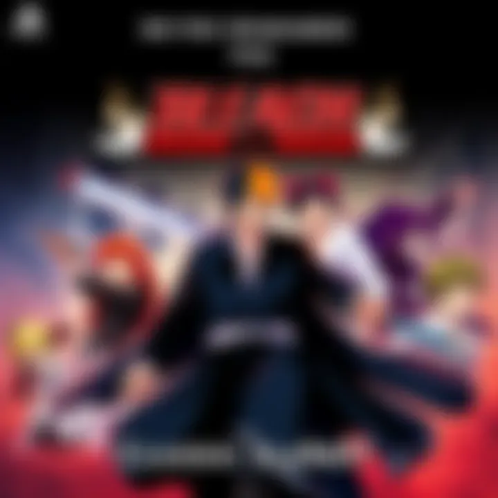 A nostalgic cover of a classic Bleach game featuring characters from the series in action scenes