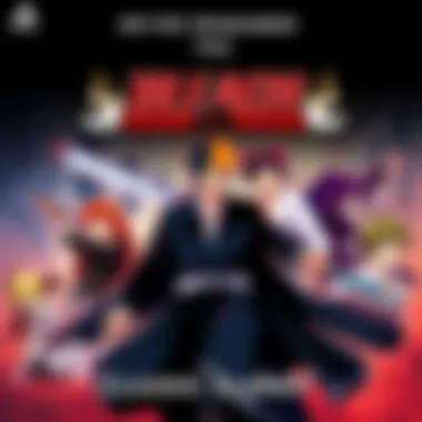 Classic Bleach Game Cover A nostalgic cover of a classic Bleach game featuring characters from the series in action scenes