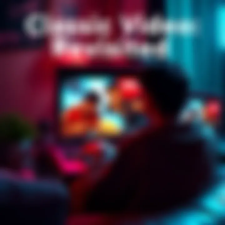 A person watching a classic video on a laptop while reflecting on its impact over the years
