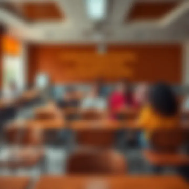 Students sitting in a classroom with varied seating positions, some in pairs and others solo, showing how seating is organized