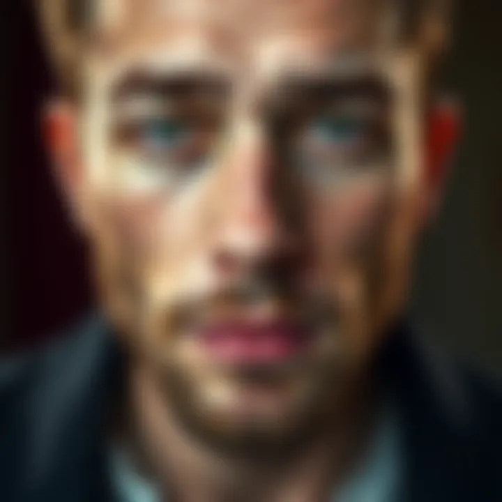 Clean-shaven man revealing youthful features A young man with a clean-shaven face showcasing a youthful appearance, highlighting the impact of facial hair on age perception.