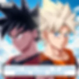 Cloud and Gohan Comparison A side-by-side comparison of Cloud and Gohan, highlighting their similar features and styles, sparking fan discussions.