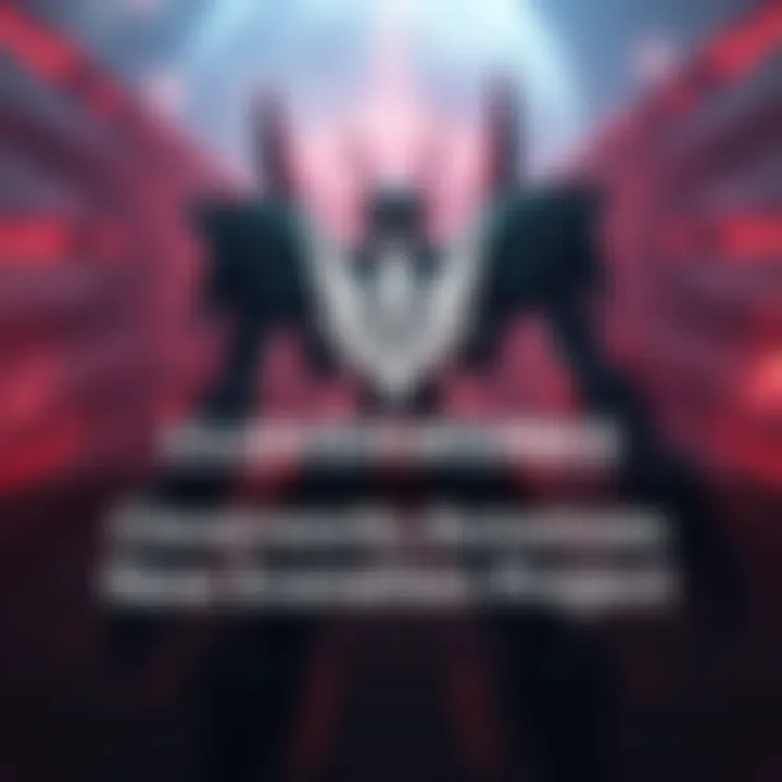 Cloverworks logo with an artistic representation of Evangelion mechs in the background