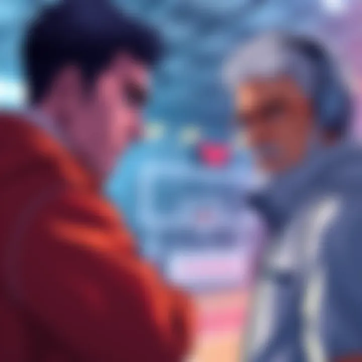 Coaching Contrast Ego watches Kunigami practice, showing conflicting emotions about his coaching style.