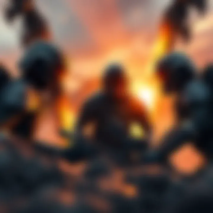 Coalition forces strategizing together during the Viltrumite War, showcasing a tense moment of alliance formation.