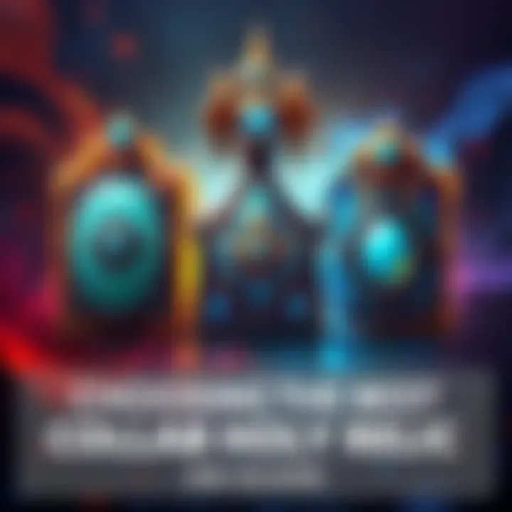Three different Holy Relics with distinct designs, showcasing their features and benefits for crafting.