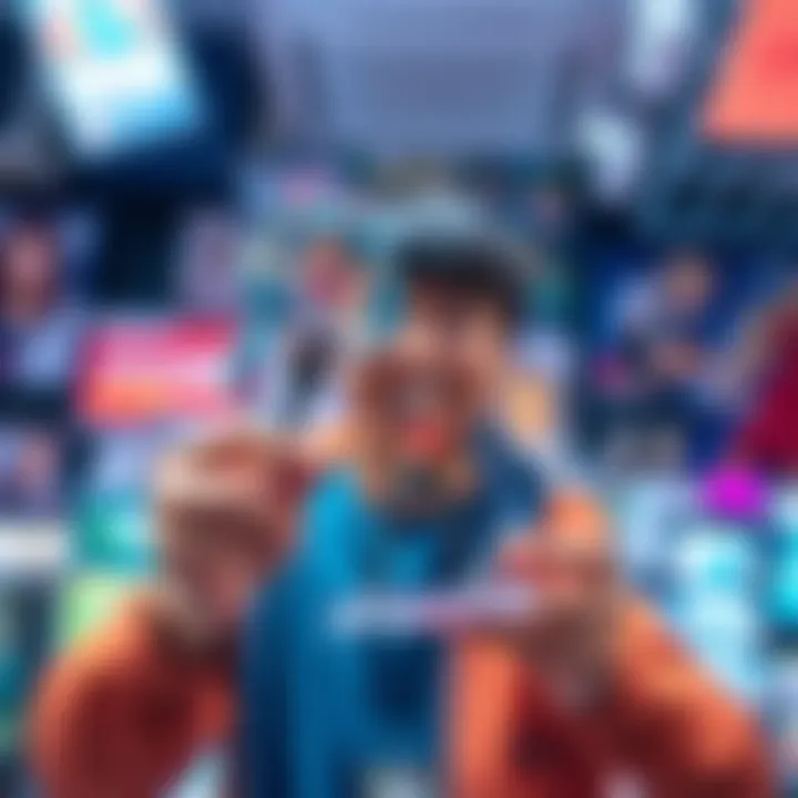 A person excitedly displaying a newly purchased anime figure, showcasing its detailed design and vibrant colors.