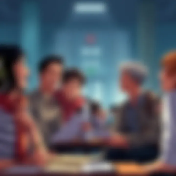 A college quiz sheet featuring humorous references to Attack on Titan, with fun illustrations related to the anime. Students sharing laughs while discussing the quiz.