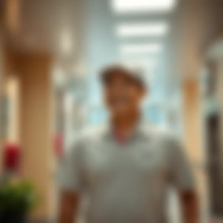 Collin Morikawa, the golf champion, smiles as he walks out of the hospital after recovering from a health scare.