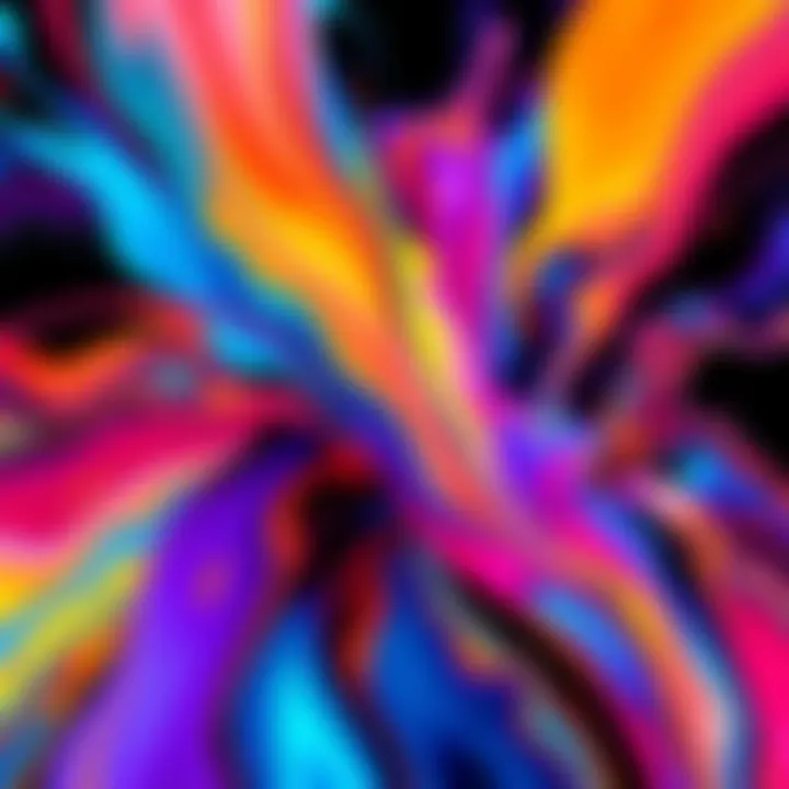 A vibrant piece of GT artstyle showcasing bold colors and dynamic shapes that evoke raw beauty and originality.