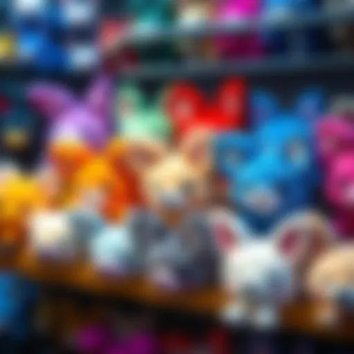 A selection of vibrant Nekomimi and Inumimi ears for Vtubers displayed on a shelf