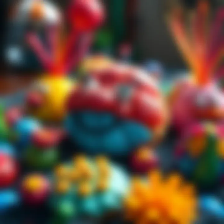Colorful Potatopool Art A vibrant collection of Potatopool art pieces featuring whimsical designs and creative expressions, showcasing joyful and imaginative artwork.