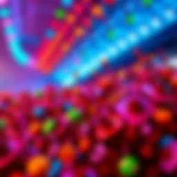 A collection of fun and colorful animated gifs showing various playful animations