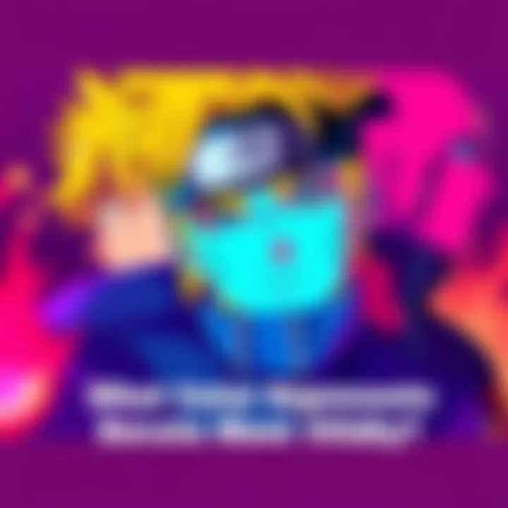 Colorful Boruto Characters Bright colors representing different characters from Boruto anime, showcasing their unique styles and themes