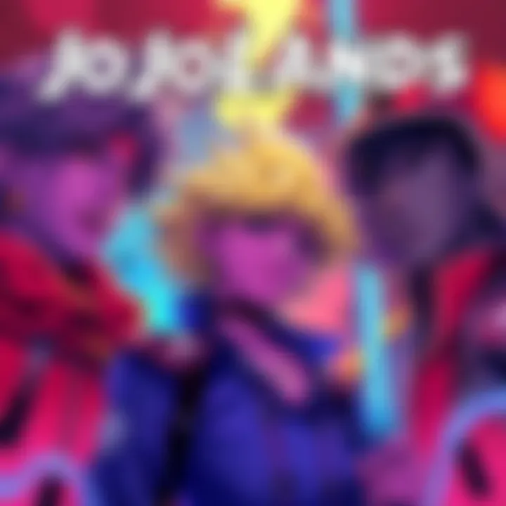 The vibrant cover art of Jojolands featuring familiar characters in striking colors, highlighting unique interpretations and inspirations like Strawberry Rain.