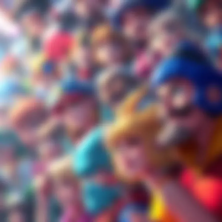 A vibrant display of fanart featuring various beloved characters, showcasing unique artistic styles and creativity.