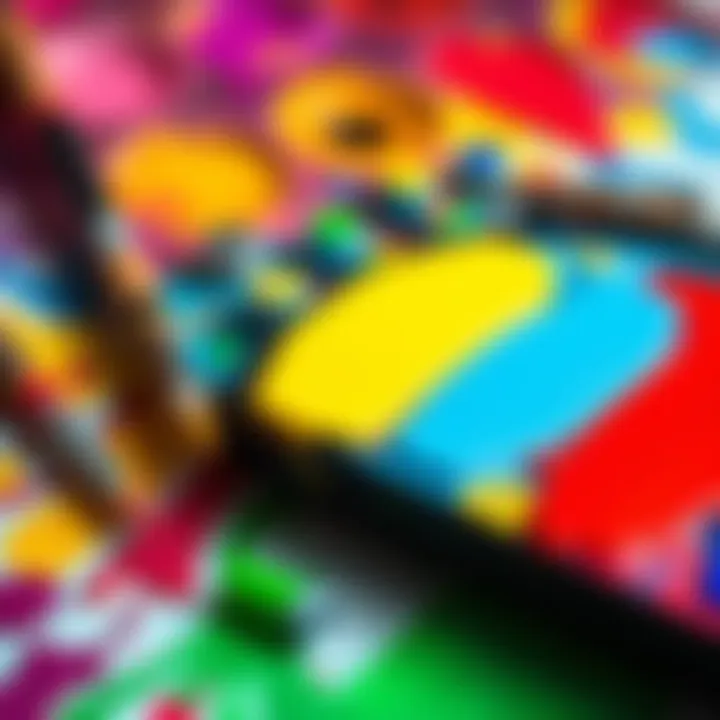 A vibrant paint palette with various colors, showcasing bright hues that inspire creativity and joy.