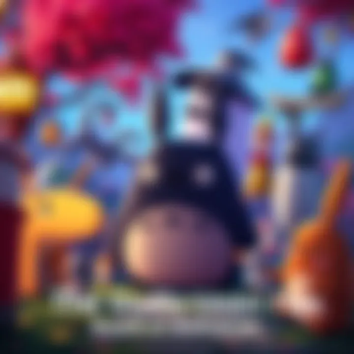 Colorful Studio Ghibli Animation A vibrant scene featuring iconic characters from Studio Ghibli films, showcasing rich colors and unique animation styles.