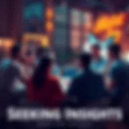 Group of people sharing ideas and insights in a discussion circle