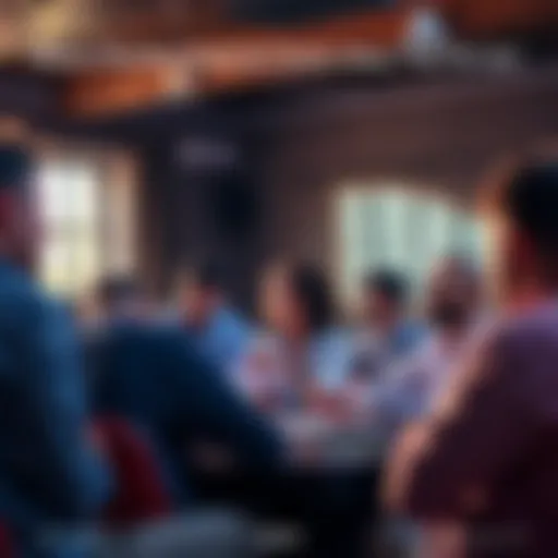 People discussing recent statements in a community meeting