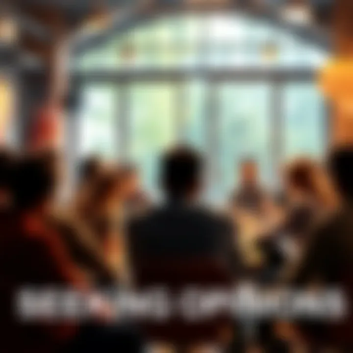 People sitting together discussing ideas and opinions in a community setting.