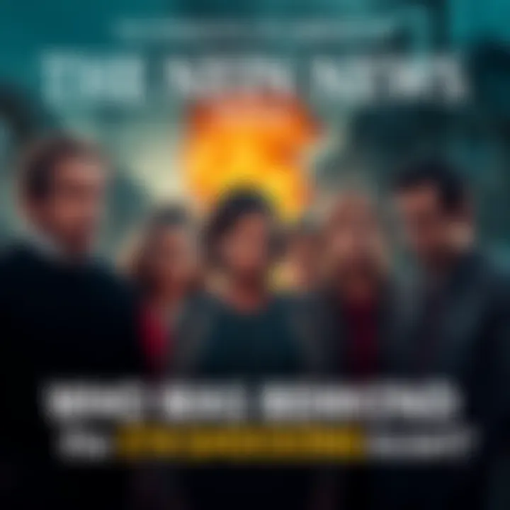 A group of concerned people discussing a recent incident in their neighborhood, showing worried expressions.