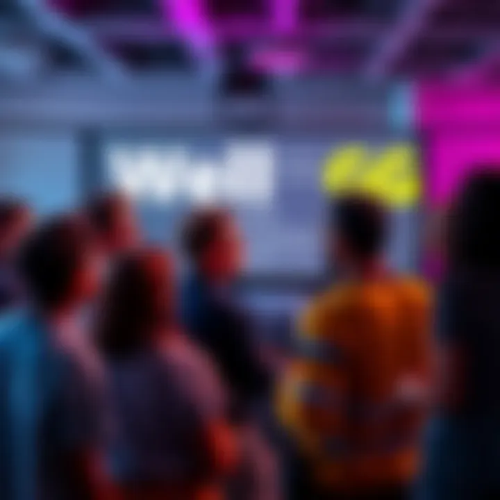 A group of people engaging in a lively discussion in an online forum about the phrase 'Well GG', with text comments visible on a screen.