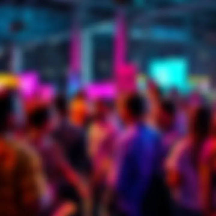 A group of people engaging in animated discussion about Kutama at a local event, with some participants holding signs or banners related to Kutama.