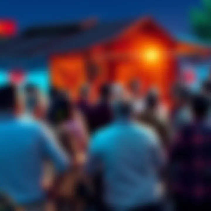 A group of people discussing and debating the significance of Daima anniversaries in a local setting