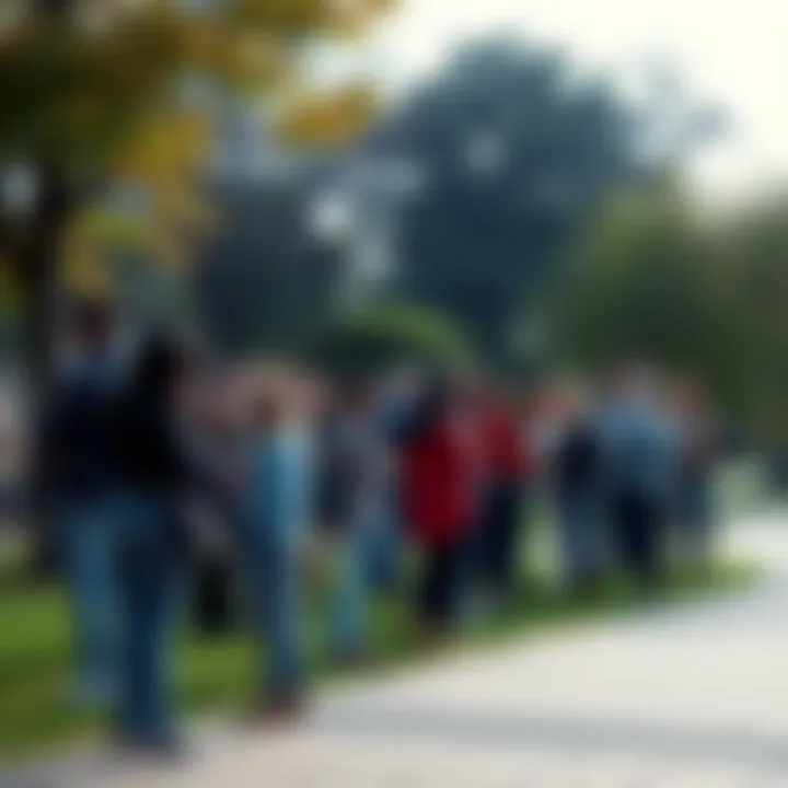 A diverse group of people gathered in a park, sharing their thoughts and supporting each other after recent tragic events.