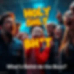 People reacting with surprise and excitement about recent news.