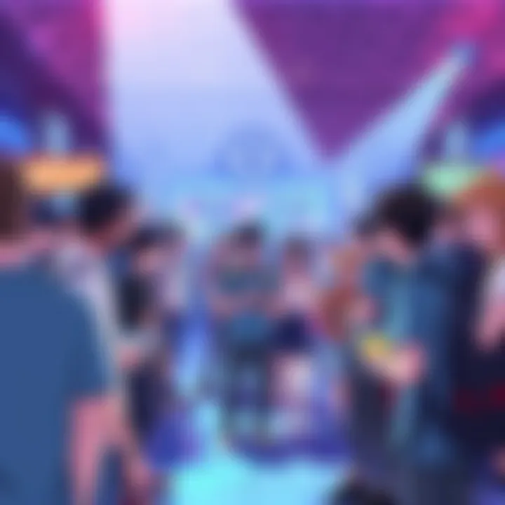 A lively scene showcasing Company 8 and Friends engaging with fans at Dreamcon 2025, highlighting creativity, talent, and community connection