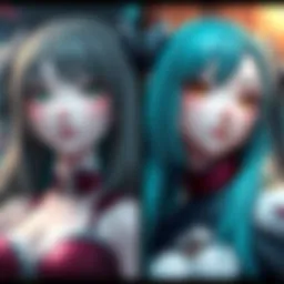 Side-by-side comparison of the current Mari clone and the original Mari character, highlighting their design features and differences.
