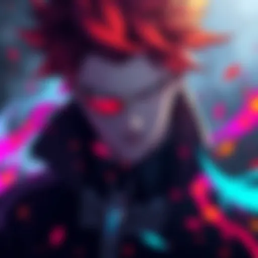 A finished artwork of Aizen showcasing his character with intricate details and vibrant colors, captivating viewers.