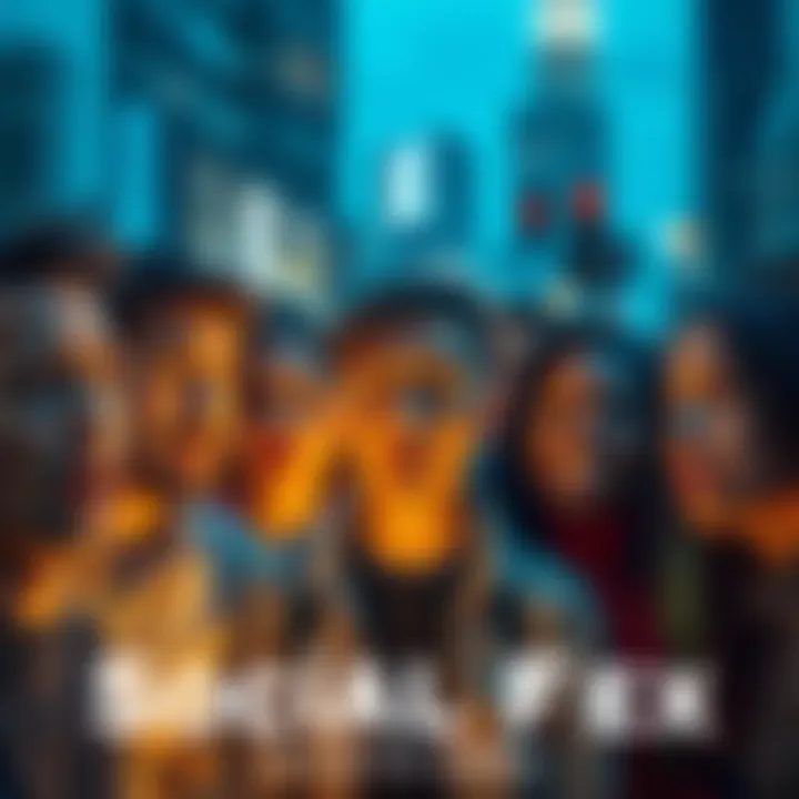 A group of diverse people expressing mixed emotions, showing concern and relief regarding a recent social trend, with a backdrop of modern city life.