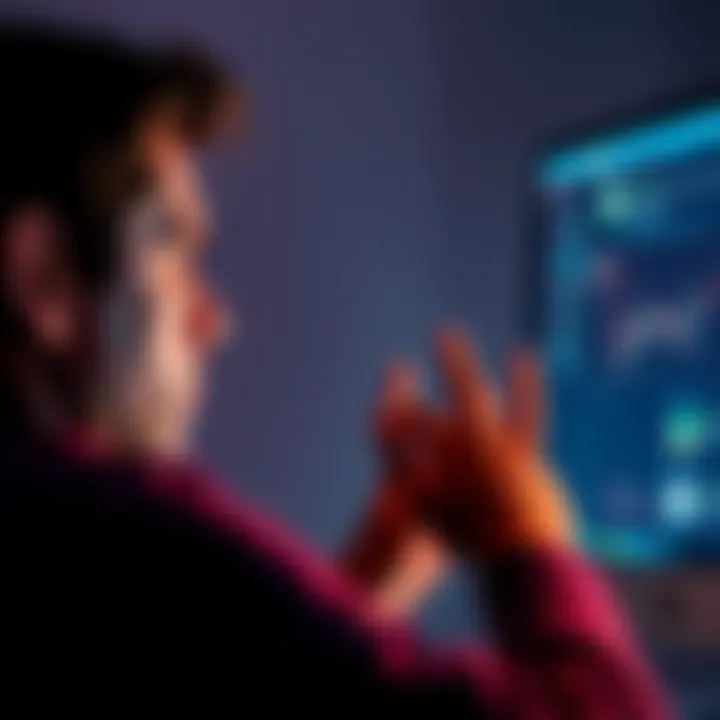 Person looking at a computer screen with a puzzled expression A person appears confused while reading online discussions on a forum about decisions and advice
