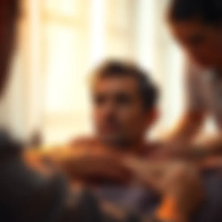 A person looks puzzled while receiving a massage from an unknown individual.