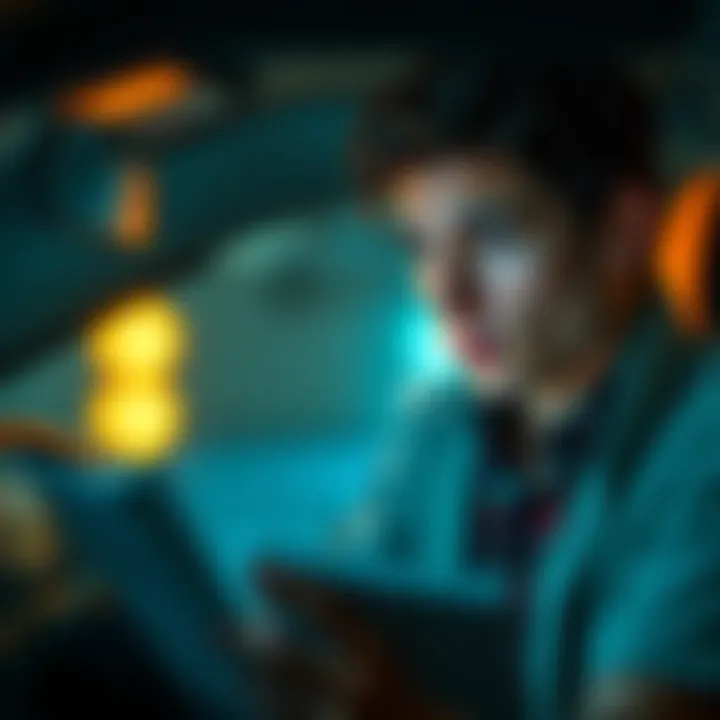 A person looking puzzled while reading a blog post about the term 'autofister' and its misinterpretations.