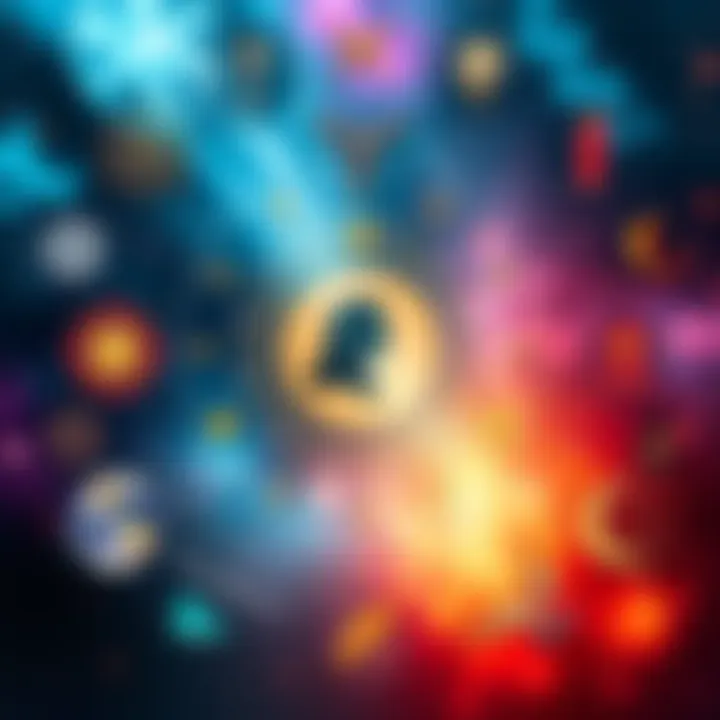 A collage of symbols representing each month, showcasing how they influence personal identity and spirituality.