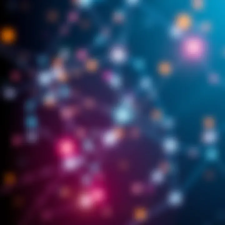 A web of interconnected lines symbolizing how random events might be linked together, with hints of various objects representing different situations.