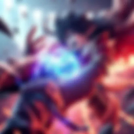 An intense battle scene showing Conquerors Haki nearly overwhelming Imu and Saturn, with energy swirling around them as Imu struggles to hold on.