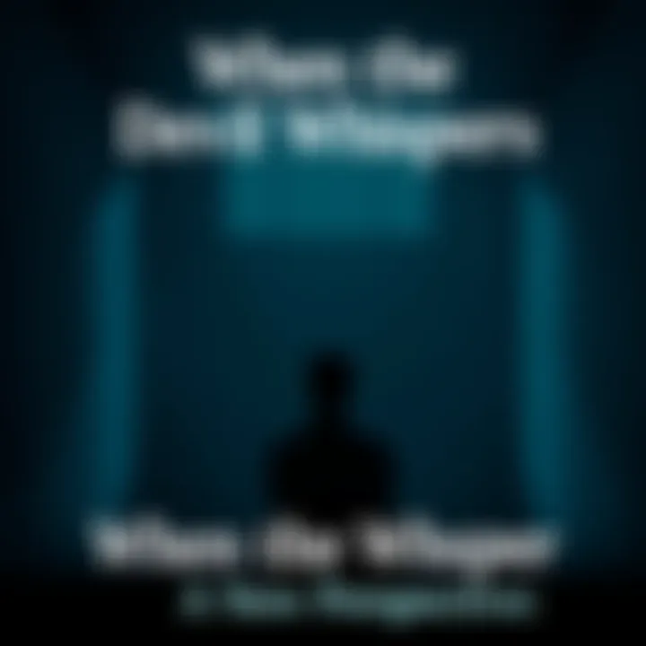 A person sitting alone in a dimly lit room, deep in thought, reflecting on complex ideas related to 'When the Devil Whispers.'