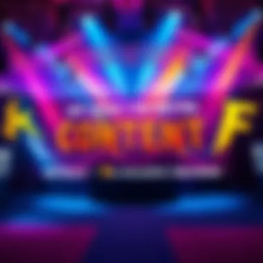 Exciting content event announcement A vibrant banner showcasing an exciting content event with colorful graphics and text promoting reveals and exclusive previews.