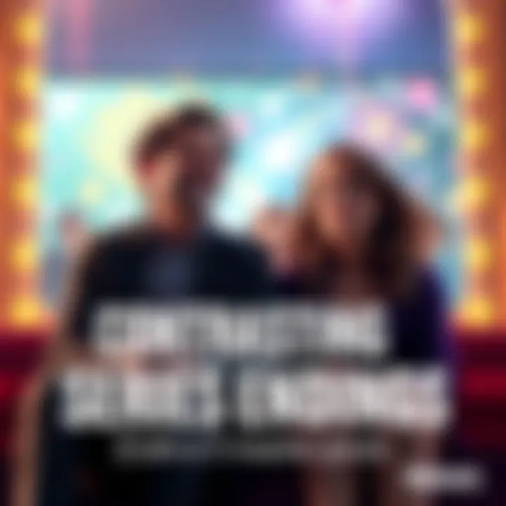 Contrasting Series Endings A scene showing two distinct TV show finales, one vibrant and celebratory, the other dark and unresolved. Highlights character emotions and viewer reactions.