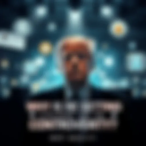 A prominent figure facing public scrutiny surrounded by news headlines and social media comments.