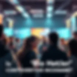 A group of people in a heated discussion about the term 'Bio Hitler' in a public setting