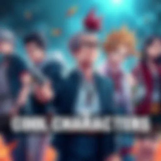 A collection of cool characters including Hiruhiko, showcasing diverse styles and attitudes.