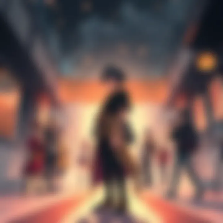 Corvus with his hidden instrument A character named Corvus standing with a mysterious instrument in hand, looking contemplative as he interacts with other characters in a manga setting.